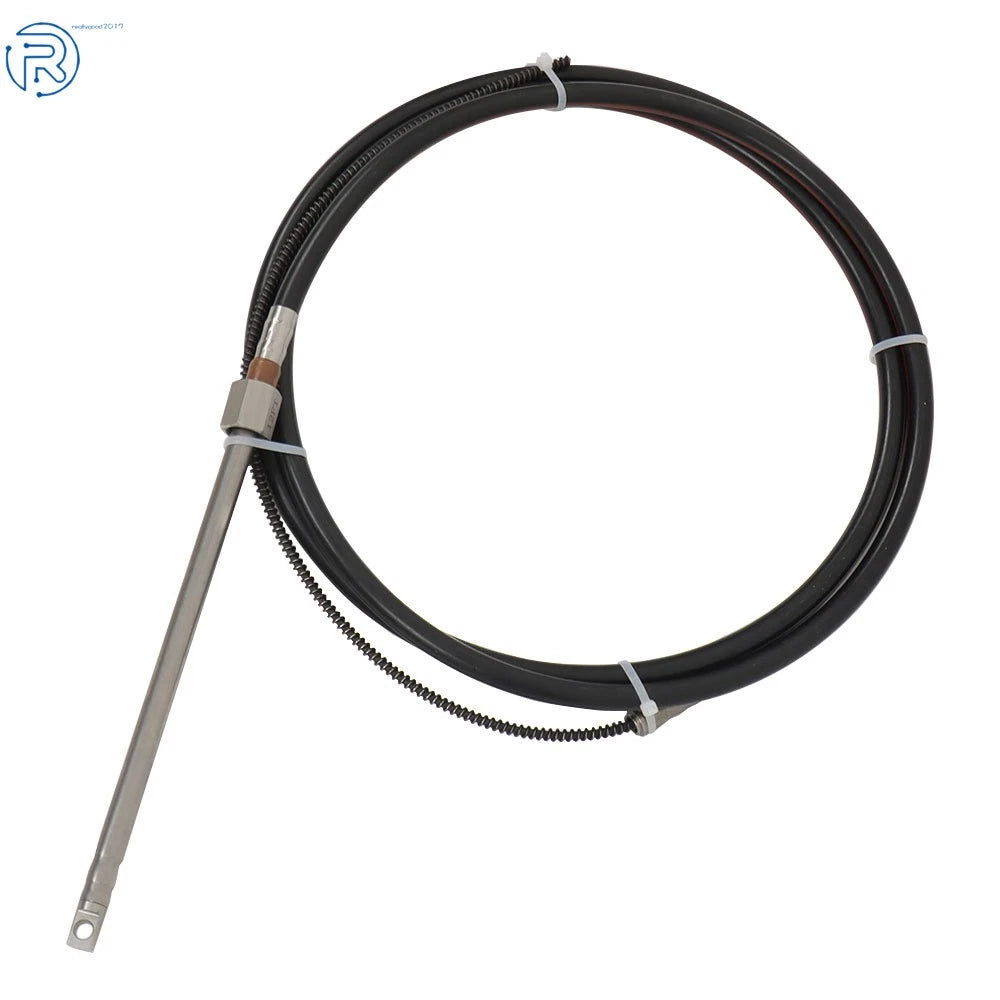 Boat Rotary Steering System Kit for Outboard Motors (12 Feet)