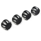 4 x Black Engine Screw Topper Cover Head Bolt Caps for Harley 883