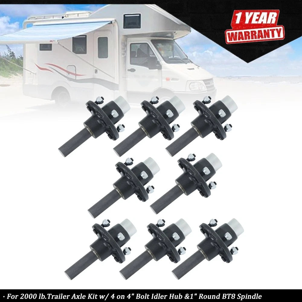 8pc Trailer Axle Kit for 2000 lb Trailer (Year Unspecified)