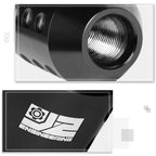 6-Speed Manual Shift Knob for J2 (Aluminum, Black, Includes Adapters)