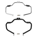 Chrome/Black Mustache Highway Engine Guard Crash Bar for Harley Softail (00-17)