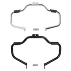 Chrome/Black Mustache Highway Engine Guard Crash Bar for Harley Softail (00-17)