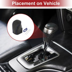 Gear Shift Knob Cover for Honda HR-V 2023-2024 Black Blue Faux Leather