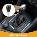 Automatic Gear Shifter Knob for Toyota Prius C (2012–2017) Black Plastic Faux Leather