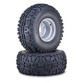 Set of 2 LIBRA ATV Tire & Wheel 23X11-10 4 Lugs 110mm PCD Silver 10269