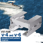 Set of 2 Aluminum 8'' Adjustable Outboard Jack Plates for #JPL4800