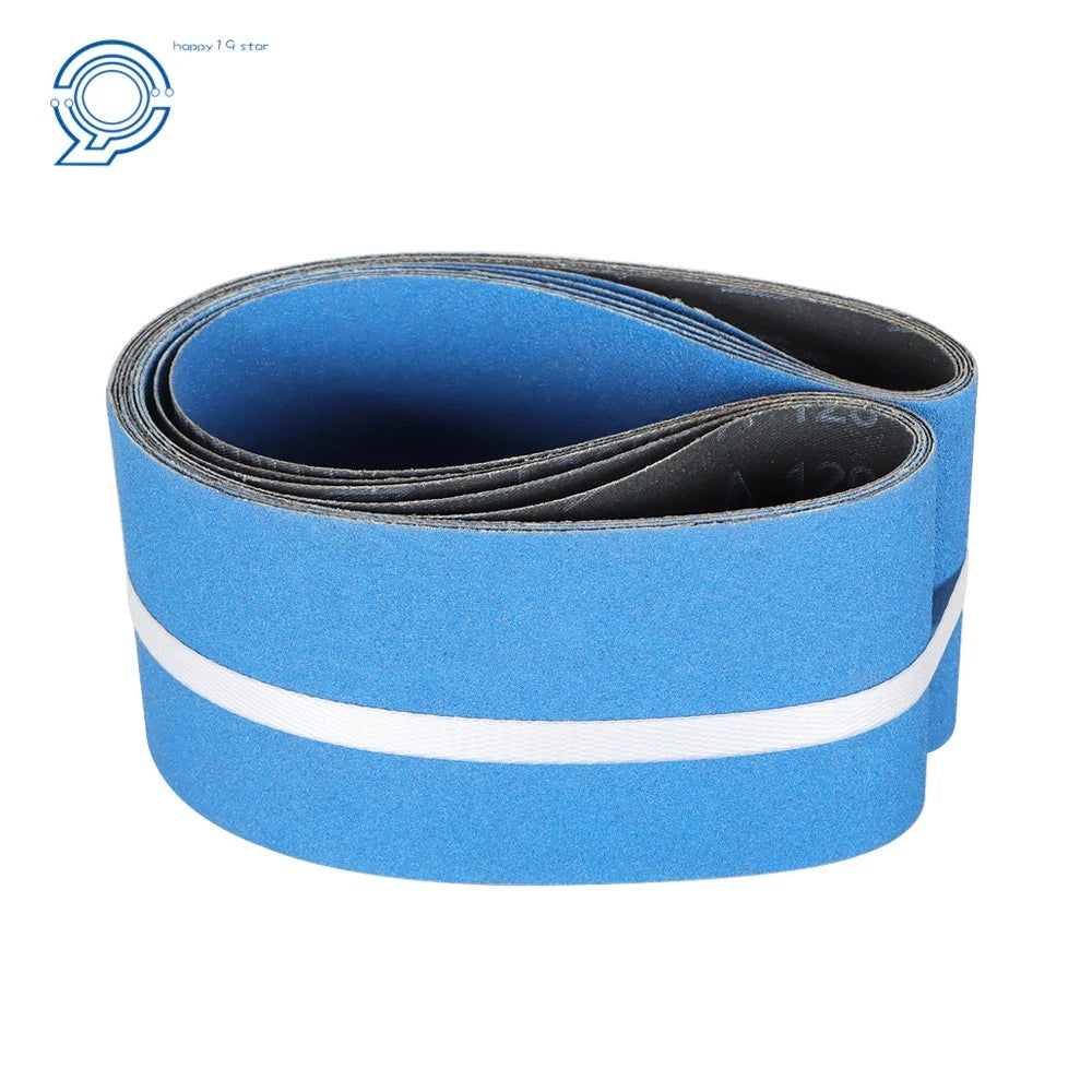 Set of 5 Sanding Belts 4" x 36" 120 Grit Zirconia