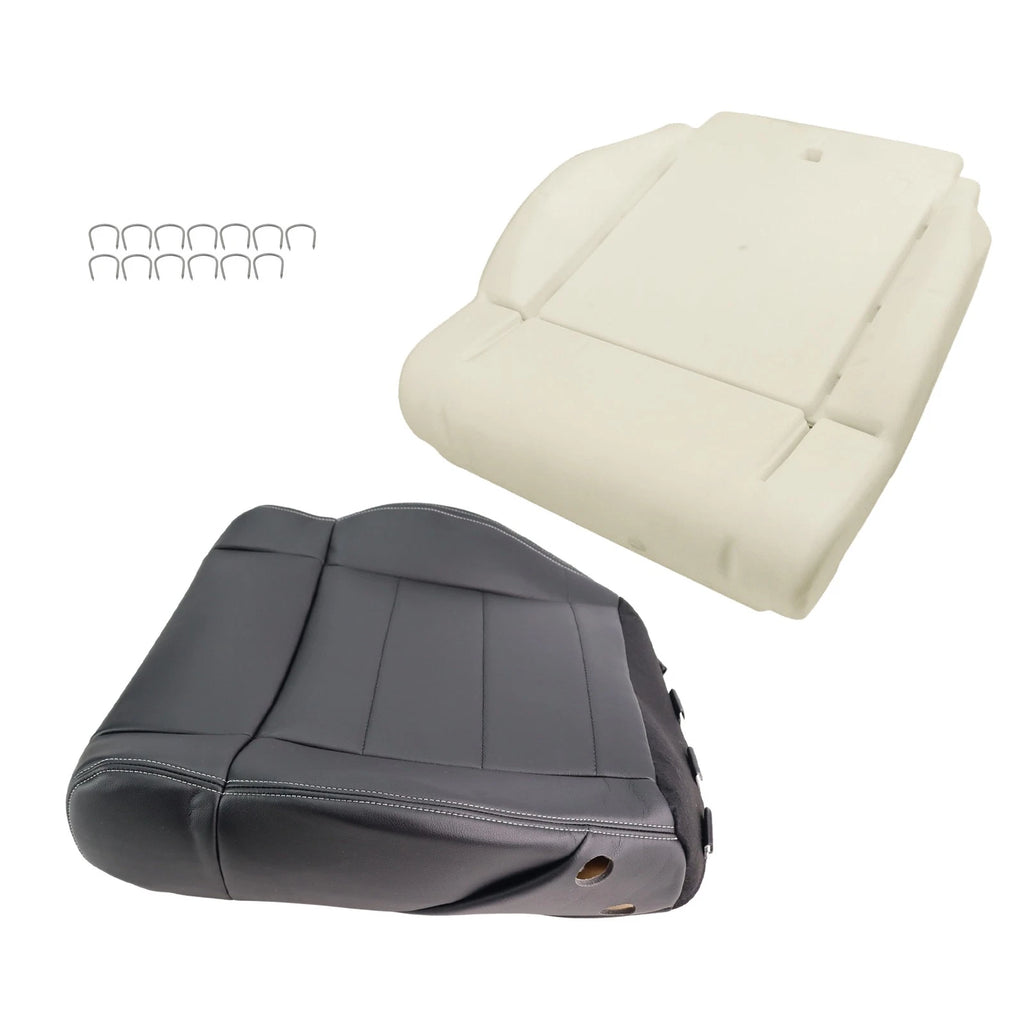 Leather Front Passenger Bottom Seat Cover for Jeep Wrangler (2007-2012)