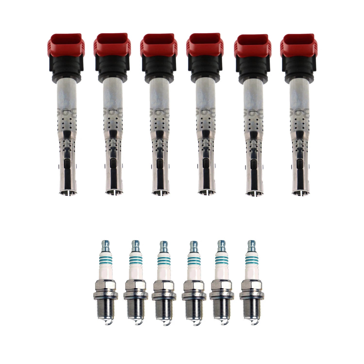 Set of 6 Ignition Coils & Spark Plugs for Audi S5 3.0 V6 (2008–2012)