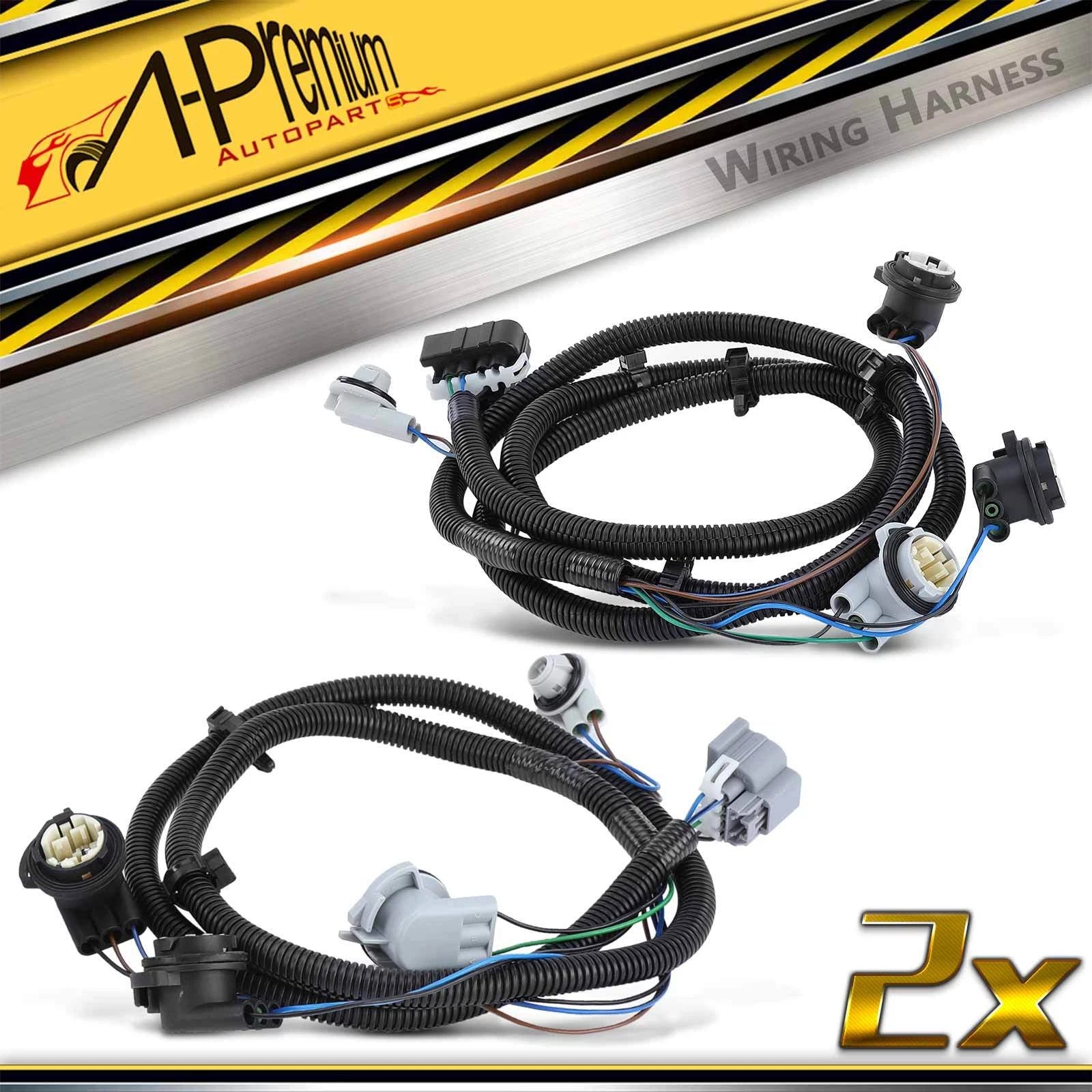2X Tail Light Wiring Harness for Chevy Silverado 1500 2500 