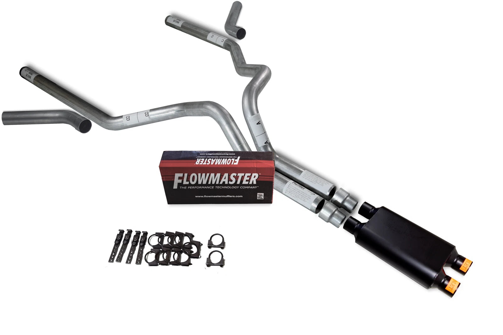 Flowmaster Super 40 Dual Inlet 3" Exhaust for Chevy GMC 2500 (2000–2006)