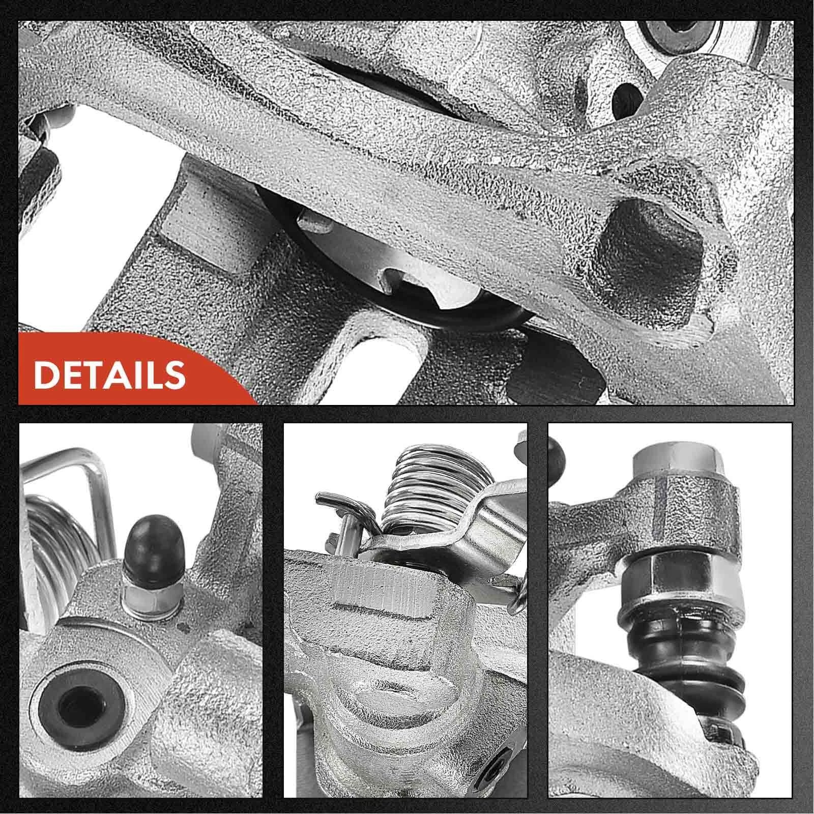 Set of 6 Rear Brake Calipers & Pads for Ford Fusion Lincoln MKZ