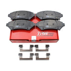 Set of 4 TRW Pro Front Ceramic Brake Pads with Clips for Buick Chevrolet Pontiac