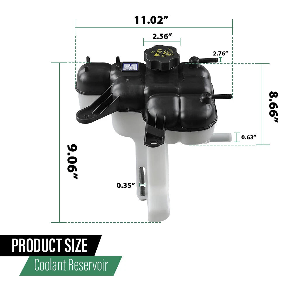 Coolant Reservoir with Cap for Dodge Durango, Jeep Grand Cherokee (2016–2022)
