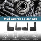 Set of 4 Mud Flaps Splash Guards for Toyota Hiace (2019–2023)