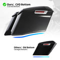 4" Stretched Extended Hard Saddlebags for Harley CVO Touring Glide (2014–2024)