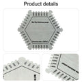 Hexagonal Wet Film Gauge for Accurate Measurement of Paint and Coatings
