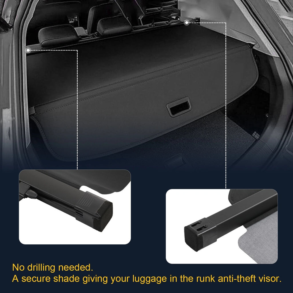 Retractable Rear Trunk Cargo Cover for Toyota Highlander (2014-2019)