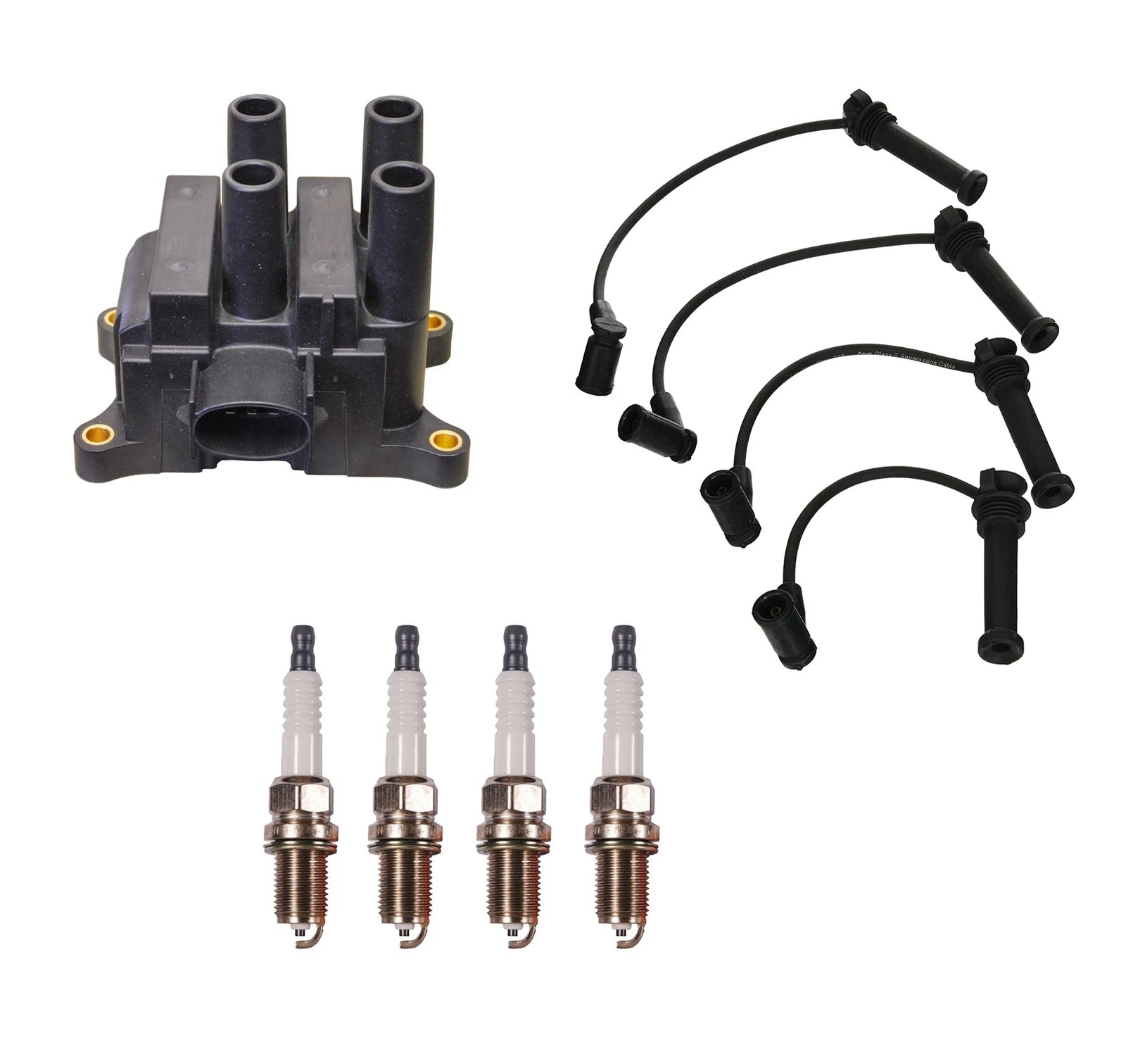 Denso Ignition Coil & Wire Set for Mazda 2.3L L4 (2001–2008)