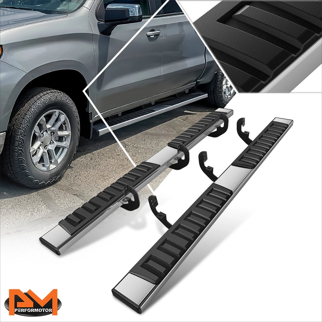 Set of 2 Side Step Nerf Bars for 2019–2025 Silverado/Sierra Crew Cab