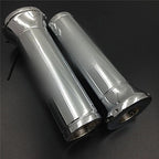Chrome Hand Grips for Kawasaki EX ZR ZRX ZX ZXR ZZR Ninja (7/8" 22mm)
