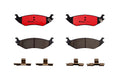 Set of 4 Brembo Rear Premium Ceramic Slotted Brake Pads for Dodge Ram 1500 (2002–2003)