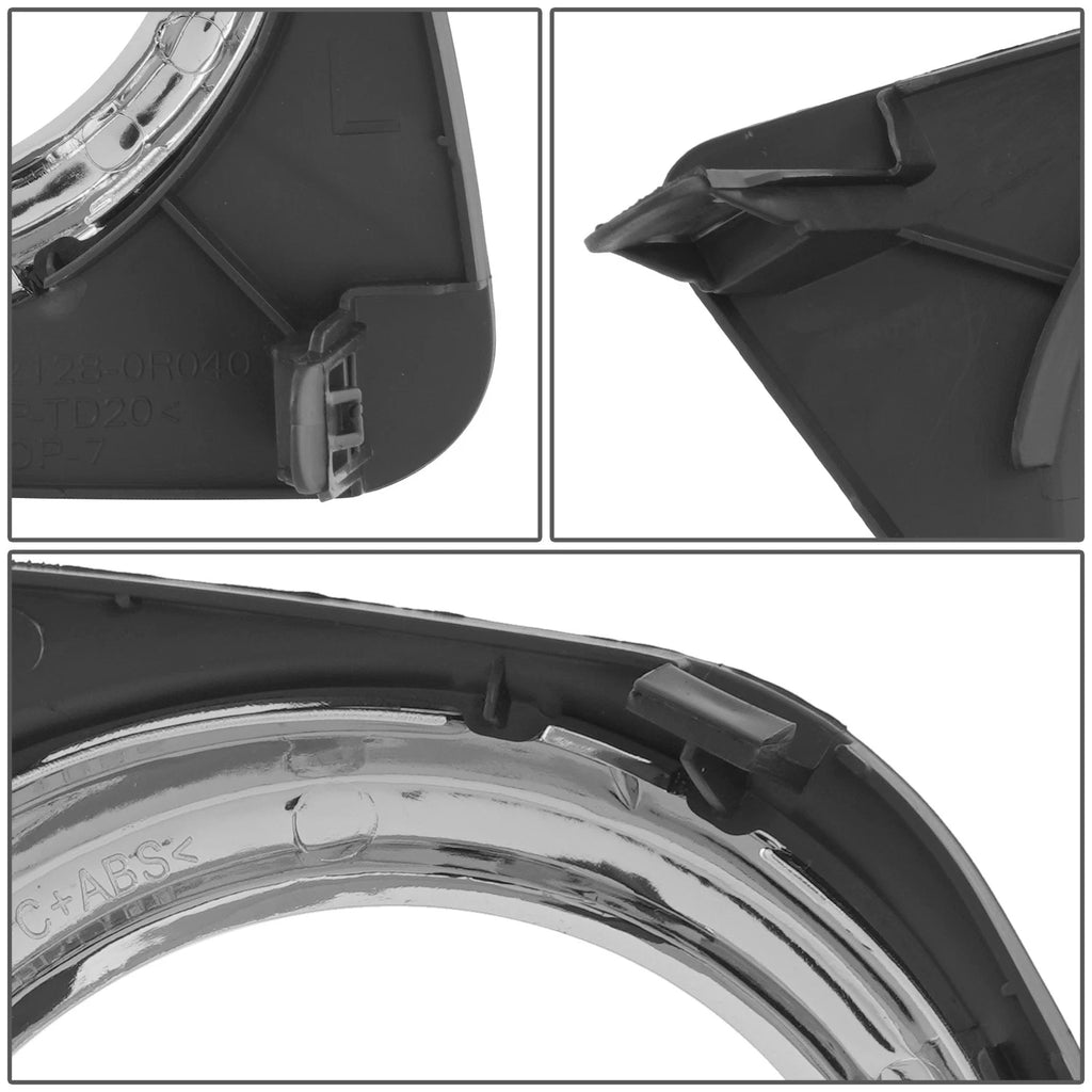 Fog Light Trim for Toyota RAV4 (2009–2012) - Left Side, Chrome