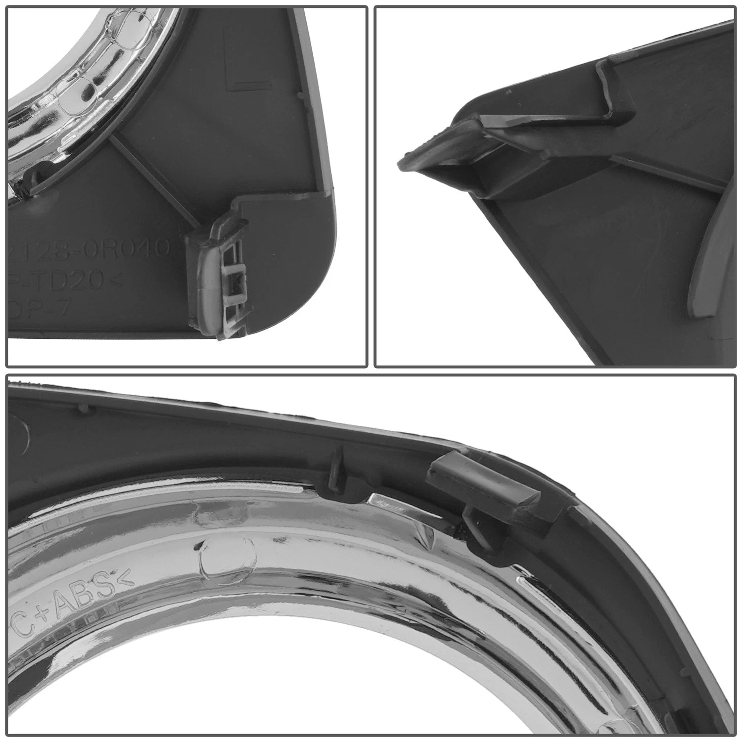 Fog Light Trim for Toyota RAV4 (2009–2012) - Left Side, Chrome