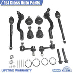 10pc Suspension Tie Rods Sway Bar Ends for Nissan Armada Titan (2005–2014)