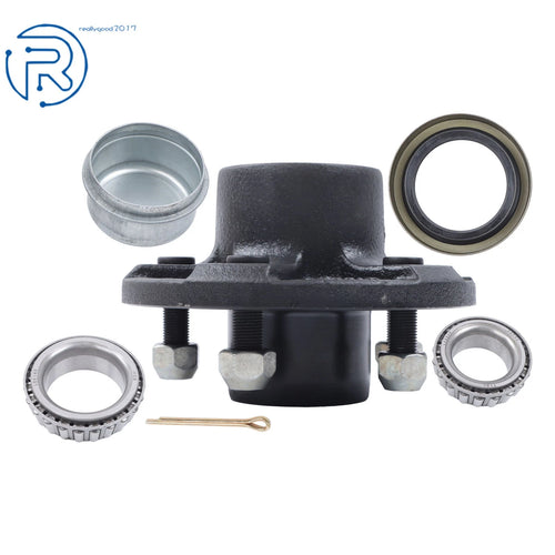 1 Pack Trailer Hub Kit for 3500 lbs #84 Spindles (5 on 4.5") W/ Bearings L68149