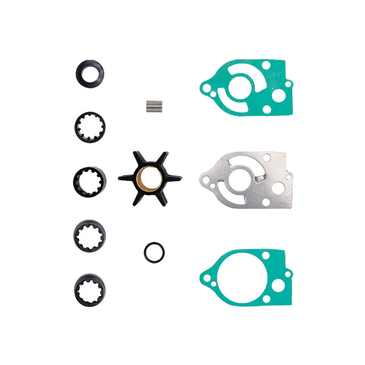 Water Pump Impeller Kit for Mercury 40 50 70 Hp Outboard (rplc 18-3323 46-73640A2)