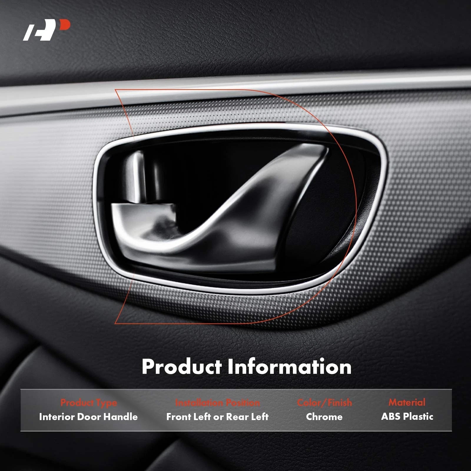 Left Interior Door Handle for Toyota Highlander (2008-2013)
