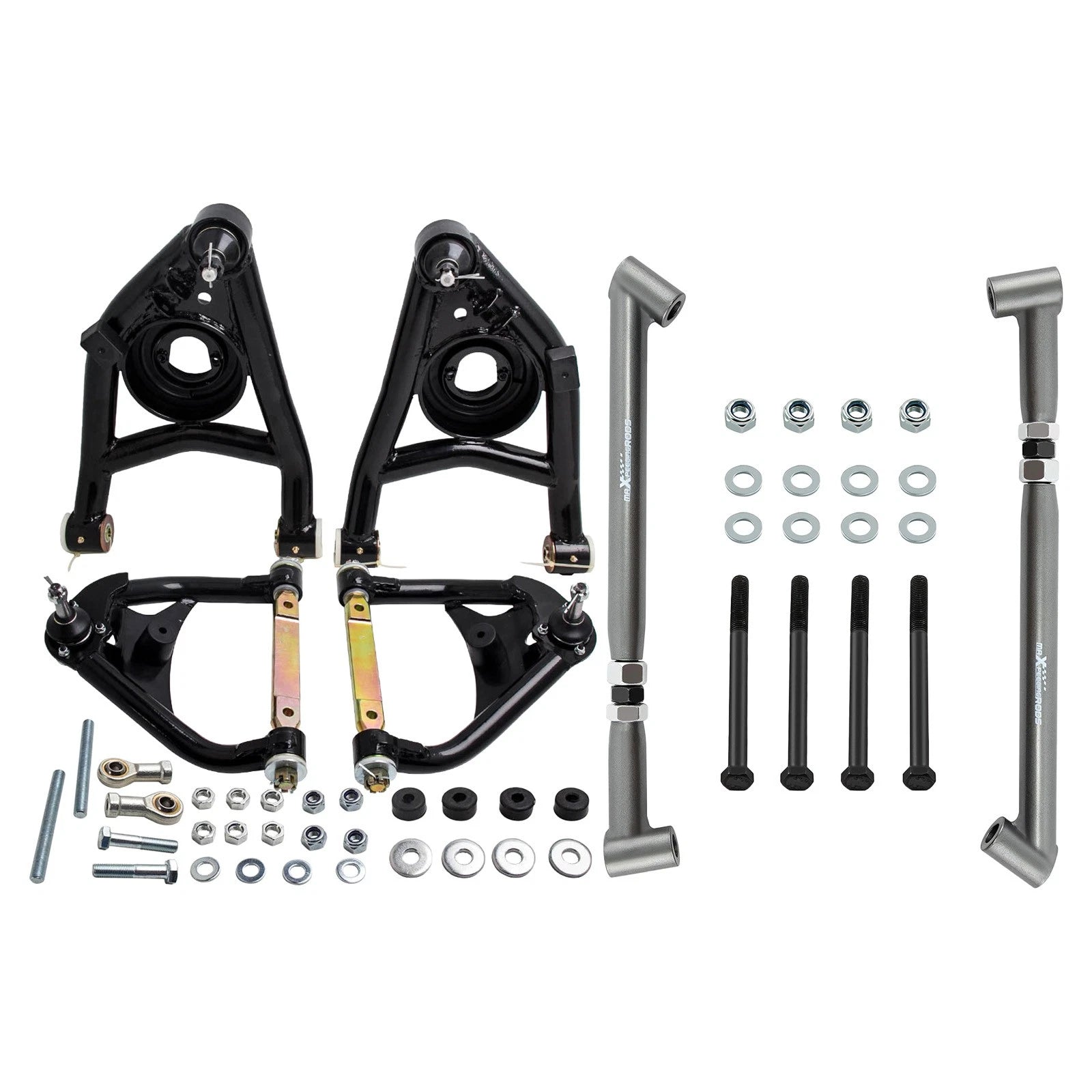 Tubular Control Arms + Rear Trailing Arm Brace Kit for Chevy Chevelle (1968–1972)