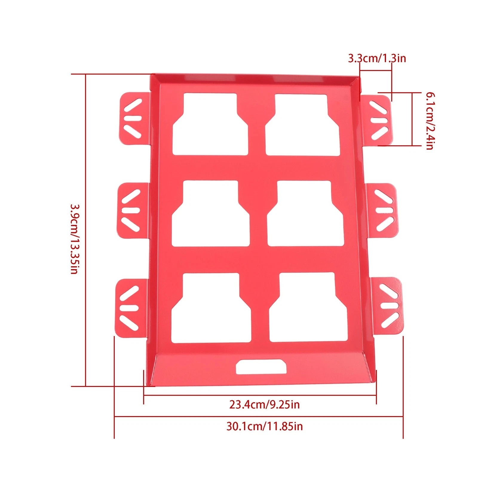 Set of 2 Tool Box Mounting Plates for Tool Storage (50 lbs Capacity)