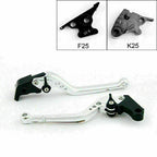 Long Brake Clutch Levers for Kawasaki Ninja 250R (2008–2012) Silver T9