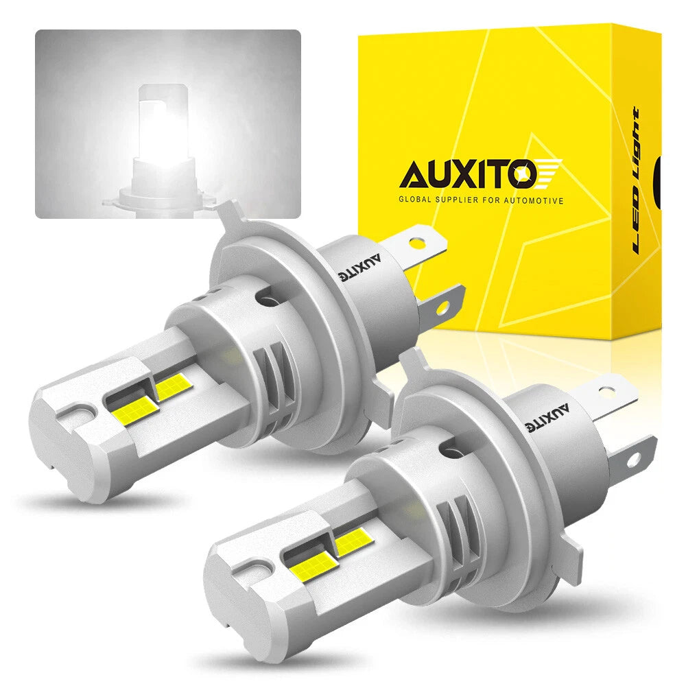 2X AUXITO H4 9003 LED Headlight Kit 20000LM 6000K for