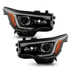Set of 2 LED DRL Black Halogen Headlights for GMC Acadia (2017–2019)