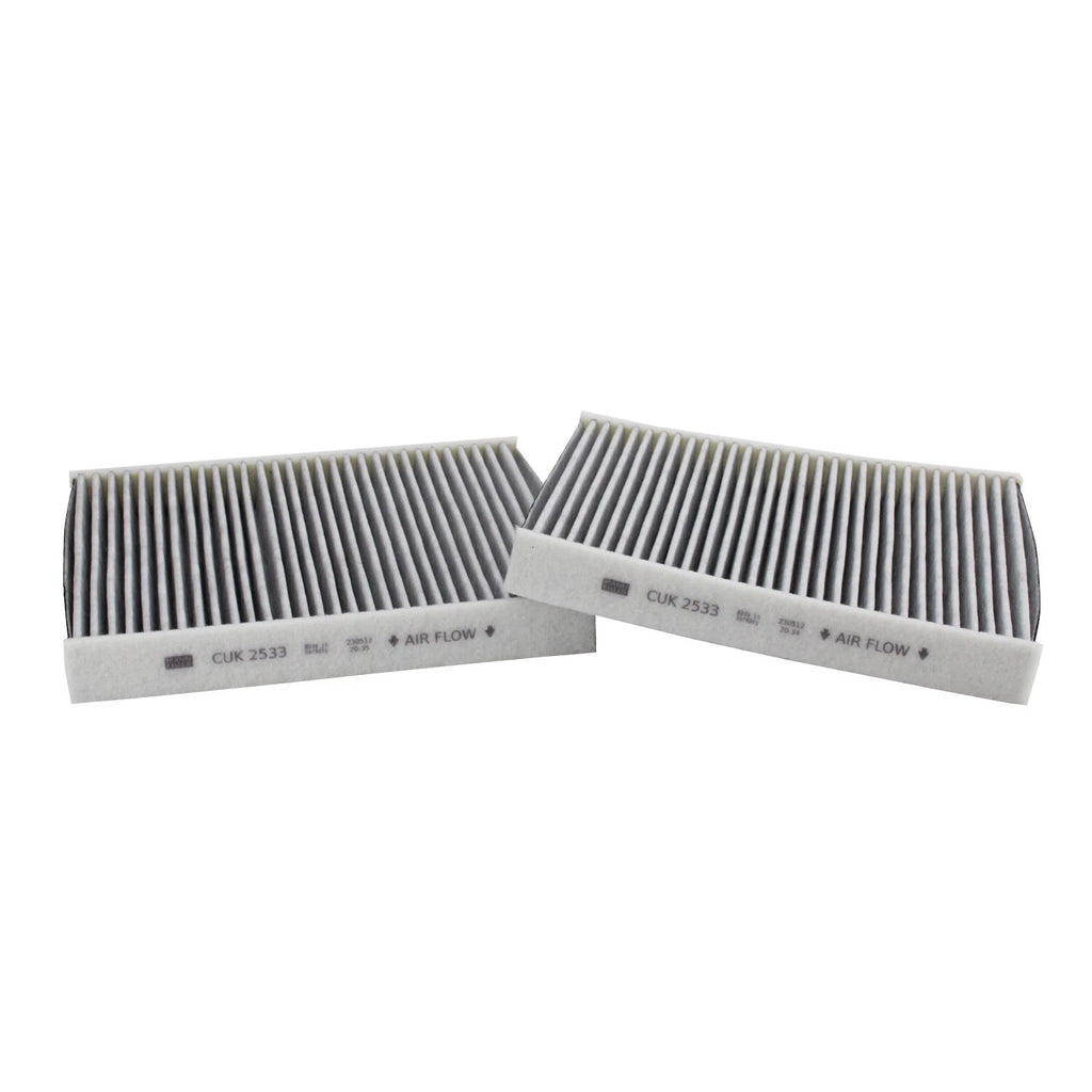 Set of 2 MANN-FILTER Activated Charcoal Cabin Air Filters for BMW 5 6 7 Series (F01 F02)
