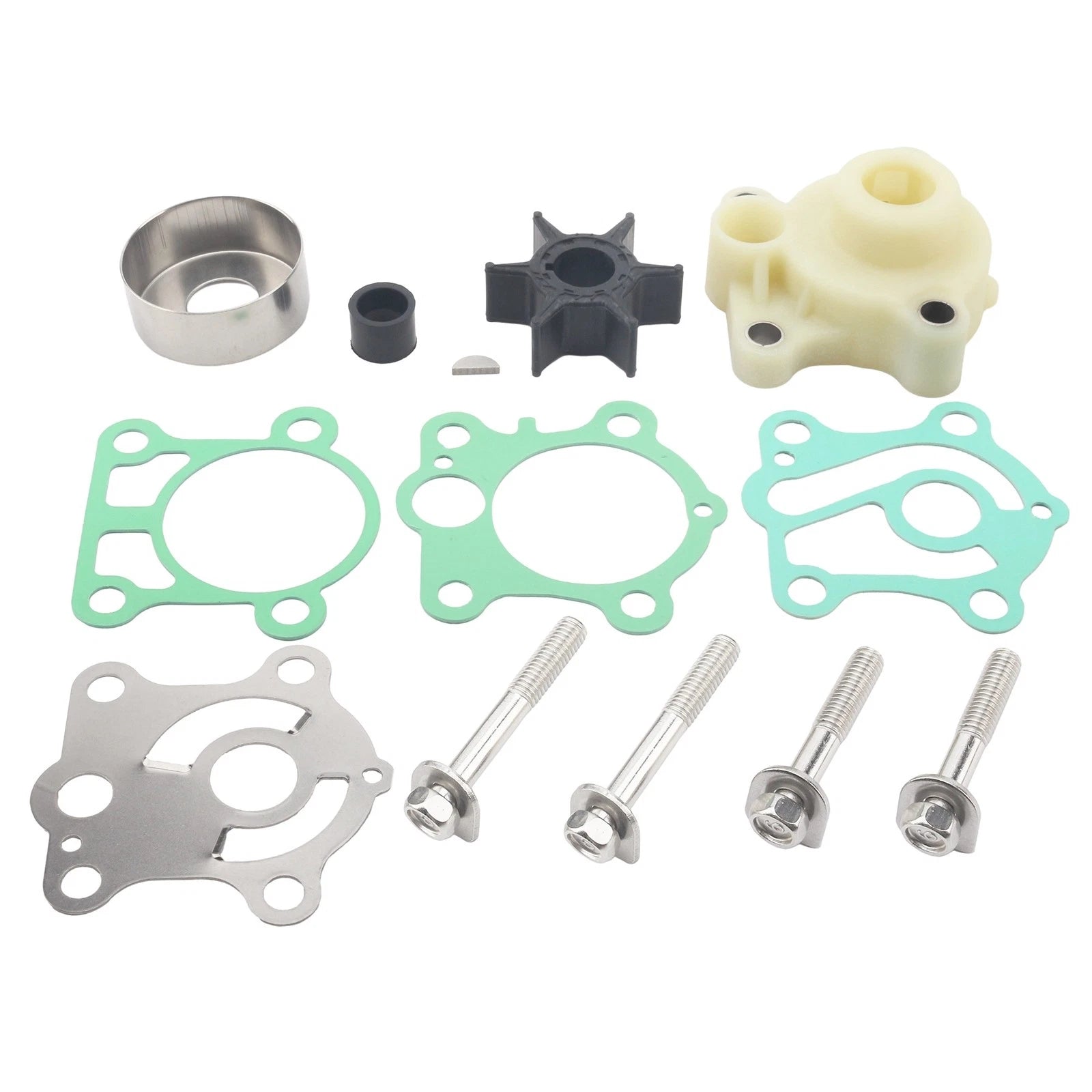 Water Pump Impeller Repair Kit & Housing for Yamaha Outboard (6H4-W0078-00)
