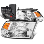 Chrome/Amber Side Headlight Lamps for Dodge Ram Pickup (2009–2018)