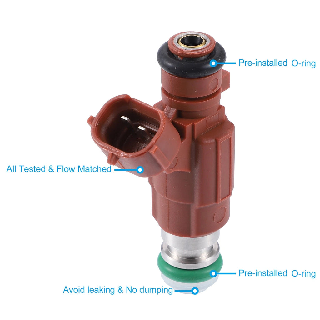 4X Fuel Injector 16600-5L300 for Nissan Sentra Maxima (2000–2003)