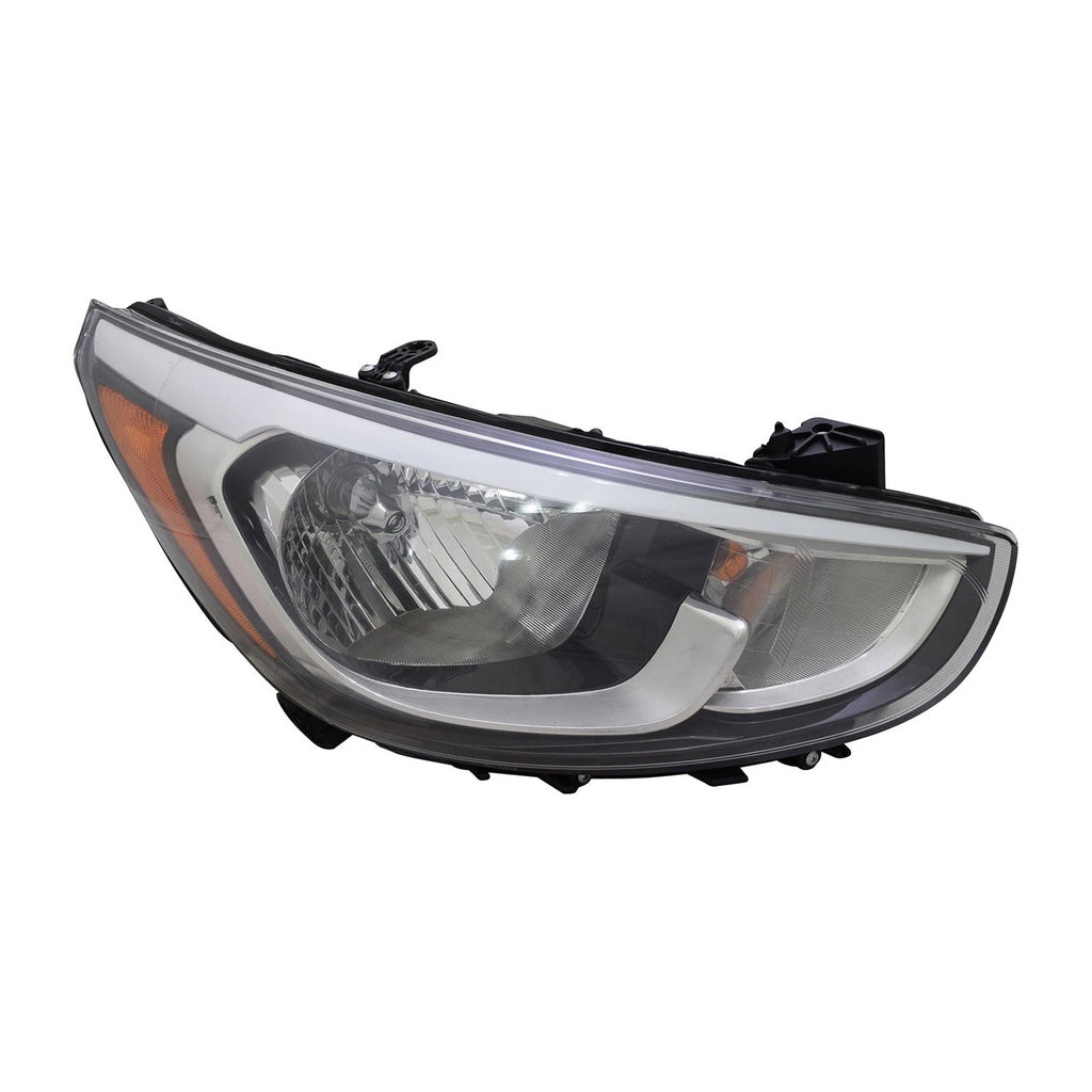Replacement Passenger Side Halogen Headlight Assembly w/o LED Accent