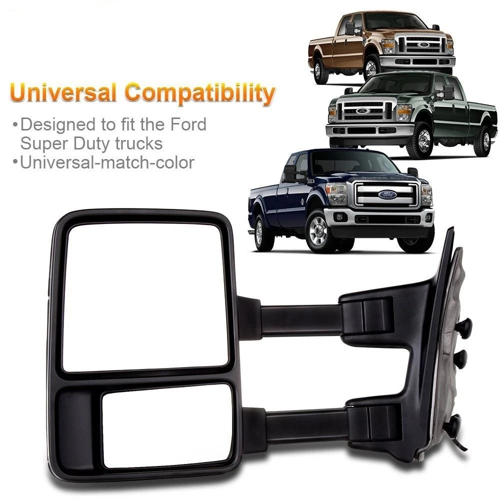 Power Heated Towing Mirrors for Ford F250-F550 Super Duty (1999–2007)