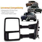 Power Heated Towing Mirrors for Ford F250-F550 Super Duty (1999–2007)