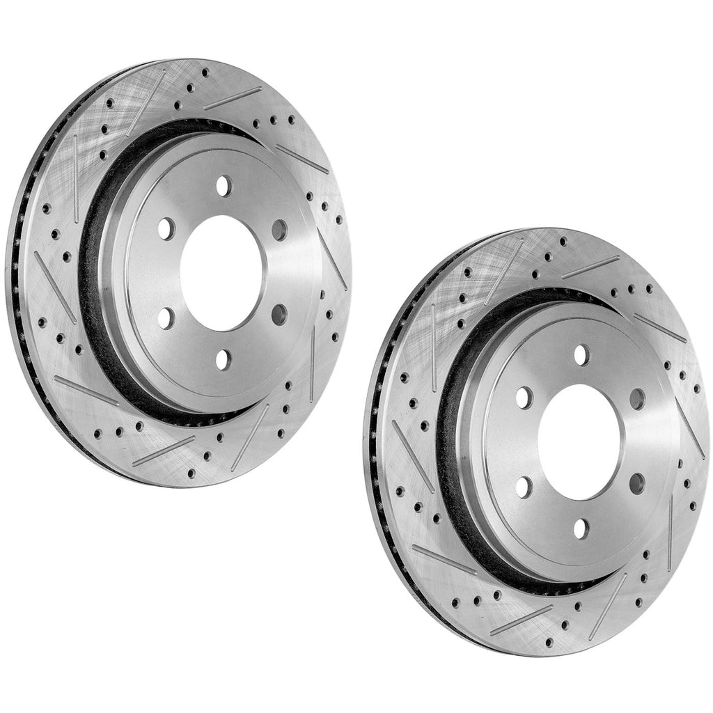 Set of 2 Brake Disc Rotors for Ford F-150 (2015–2017) Rear
