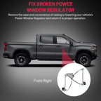 Power Window Regulator w/o Motor for Ford Mustang (2010–2014) Front Passenger