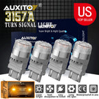 Set of 4 Amber LED Turn Signal Light Bulbs