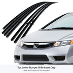 Stainless Black Billet Grille Insert for Honda Civic/Hybrid Sedan (2009–2011)