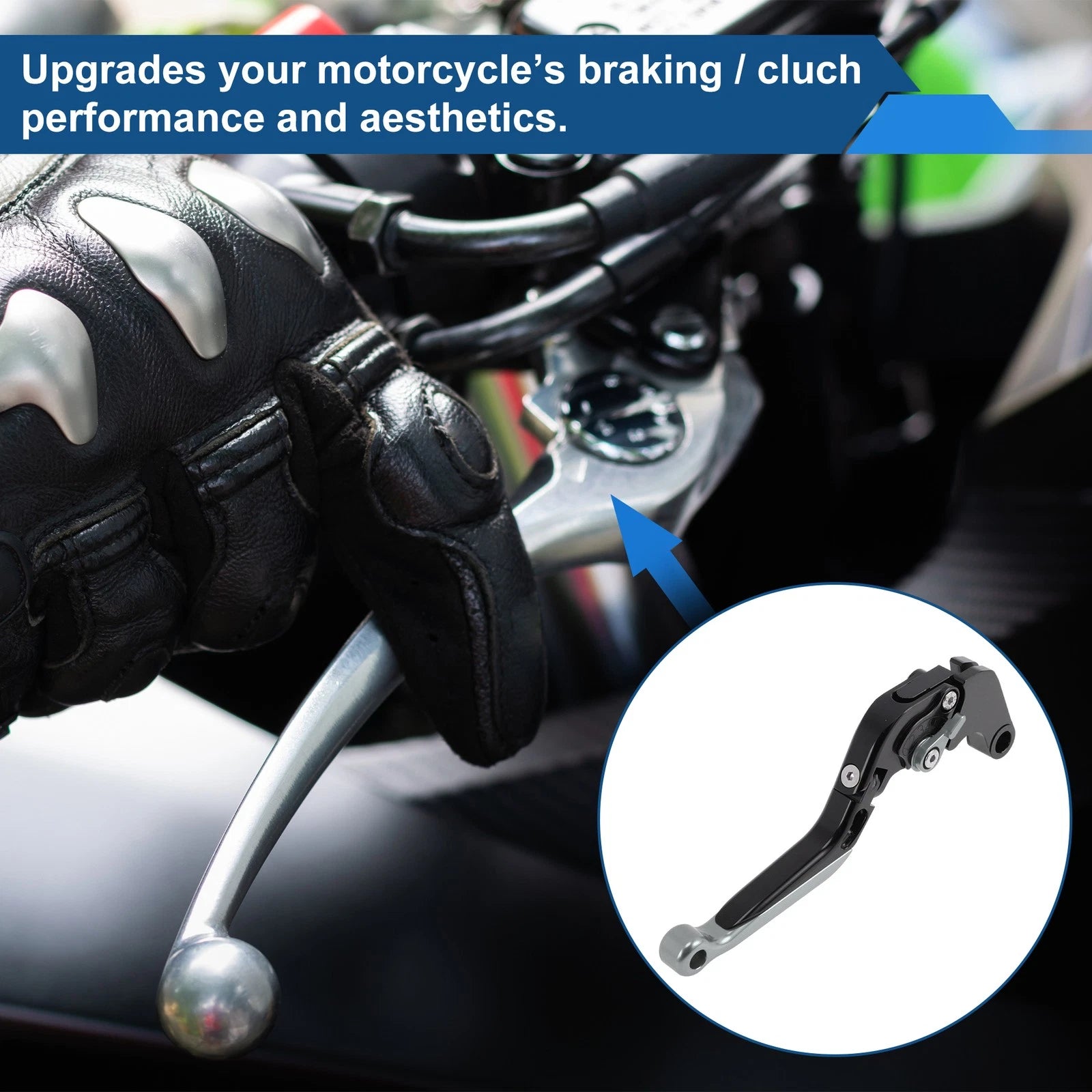 Adjustable Brake Clutch Levers for Honda CBR650R (2014–2022) Black Titanium