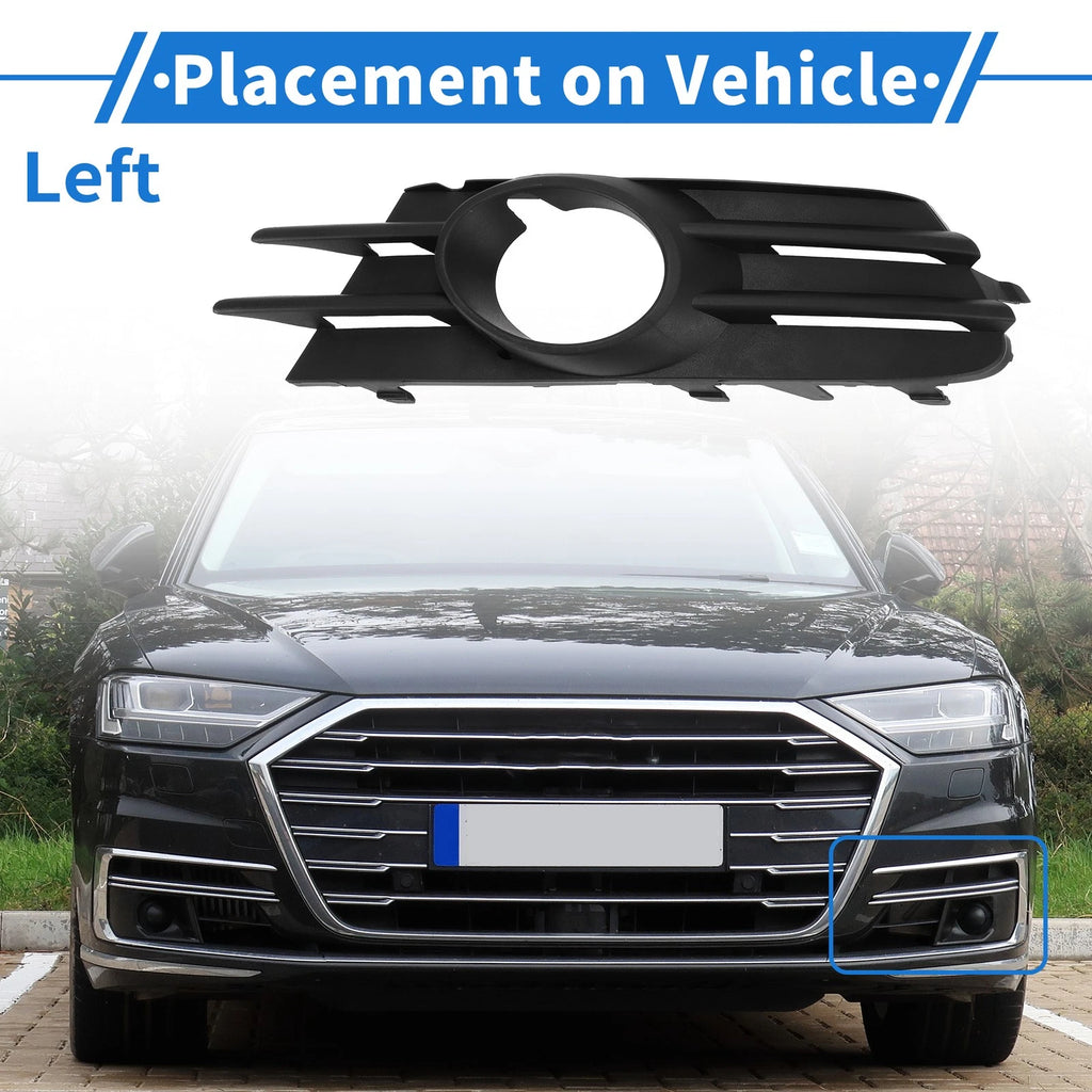 1 Pc Fog Light Grill for Volkswagen Scirocco (2009–2017) No. 1K8853665C Black